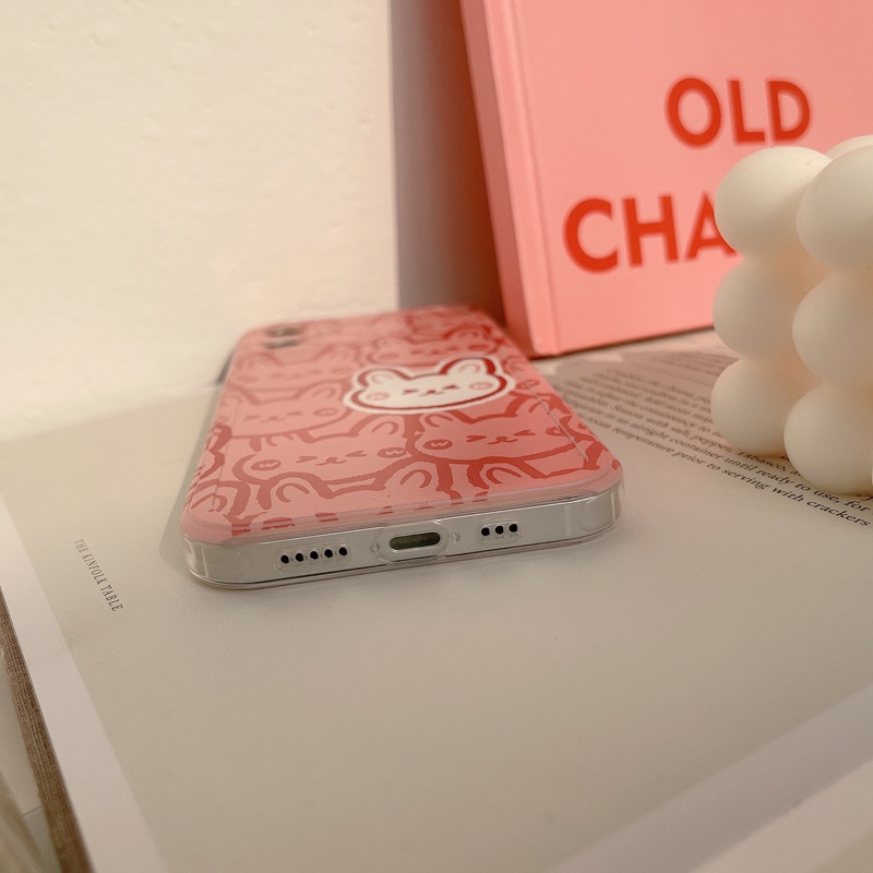 Ốp iphone 11 Ốp điện thoại tpu in hình thỏ cho IPHONE 11 PRO MAX X XR XS MAX 7 8 PLUS SE 2020 12 PRO MAX 12 MINI