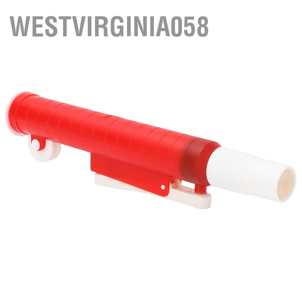 Westvirginia058 Pipette Pump Filler for Disposable Plastic and Glass Pipettes 25ml Red