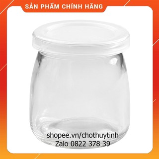 [GIÁ TỐT NHẤT ]COMBO 12 Hũ Thủy Tinh Làm Sữa Chua, Yaua 200ml NẮP NHỰA DÁNG THON