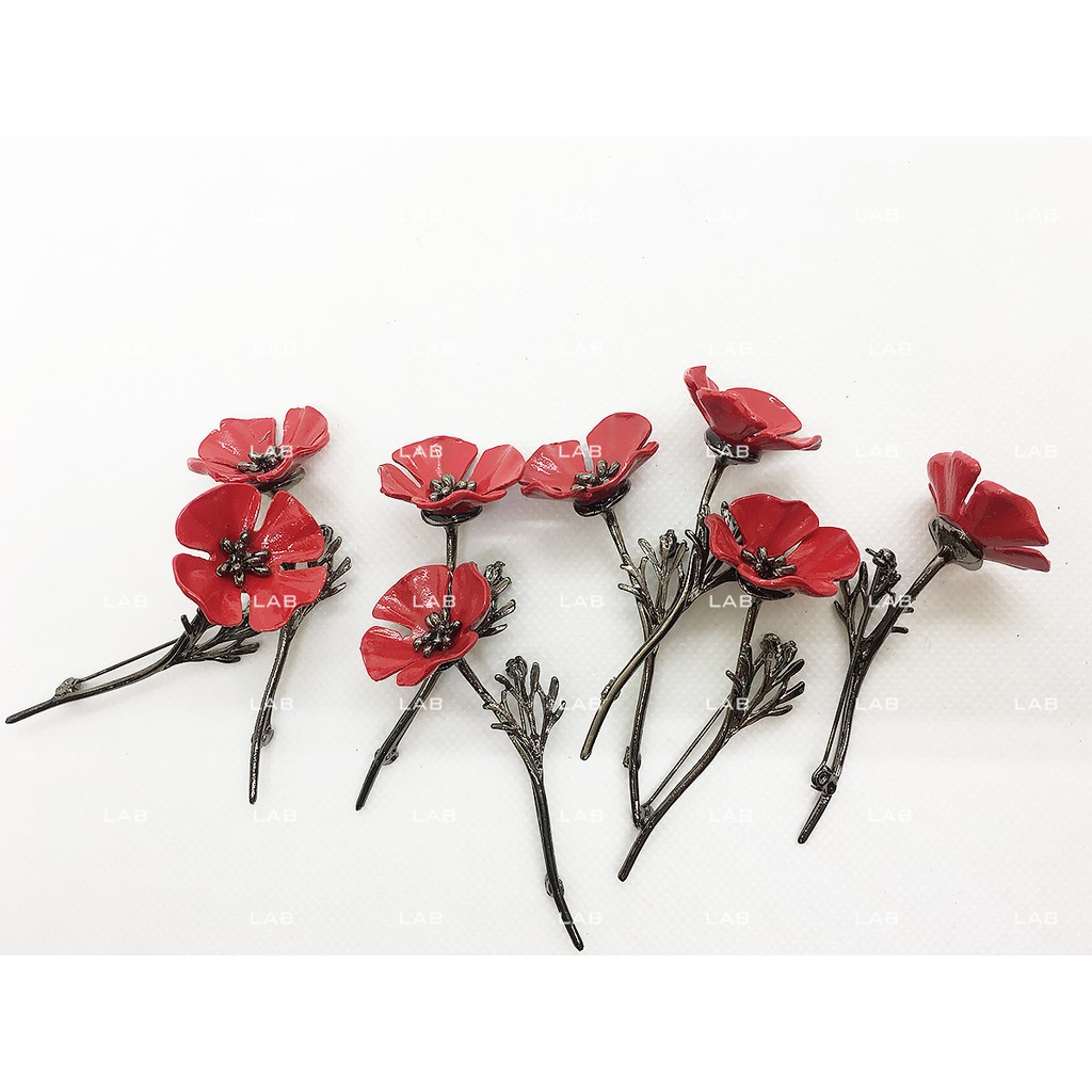 Pin cài áo - Poppy (chiếc) #0209