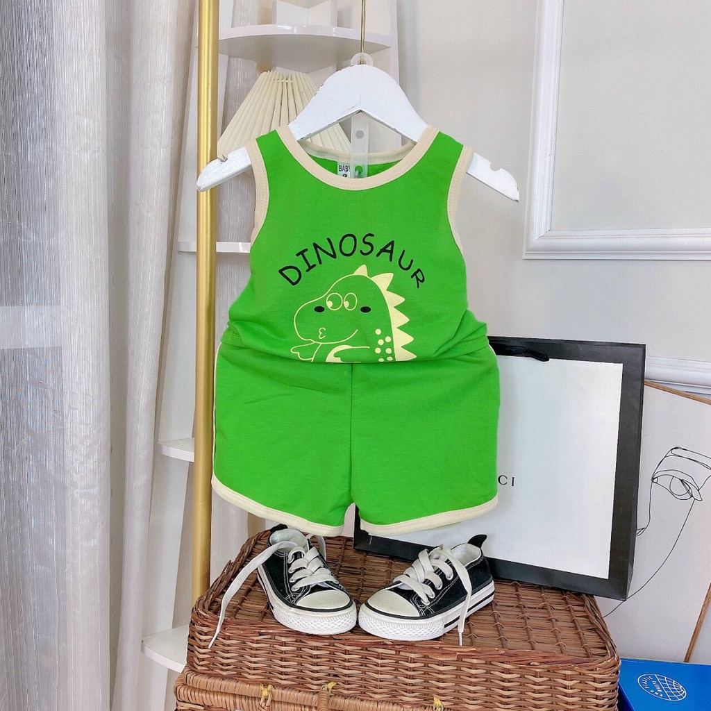 Bộ Ba Lỗ Hình Khủng Long Chất Đũi Siêu Mát Cho Bé Trai