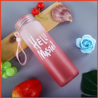 Bình nước thủy tinh Hello Master 400ml