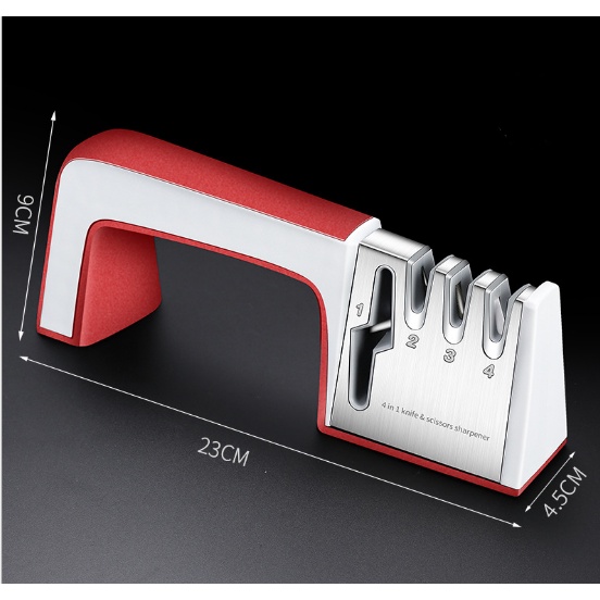 Dụng cụ mài dao 4 loại có tay cầm 23cm - BX2802