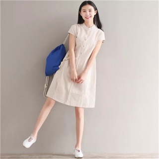 Váy xuông chất liệu Linen
