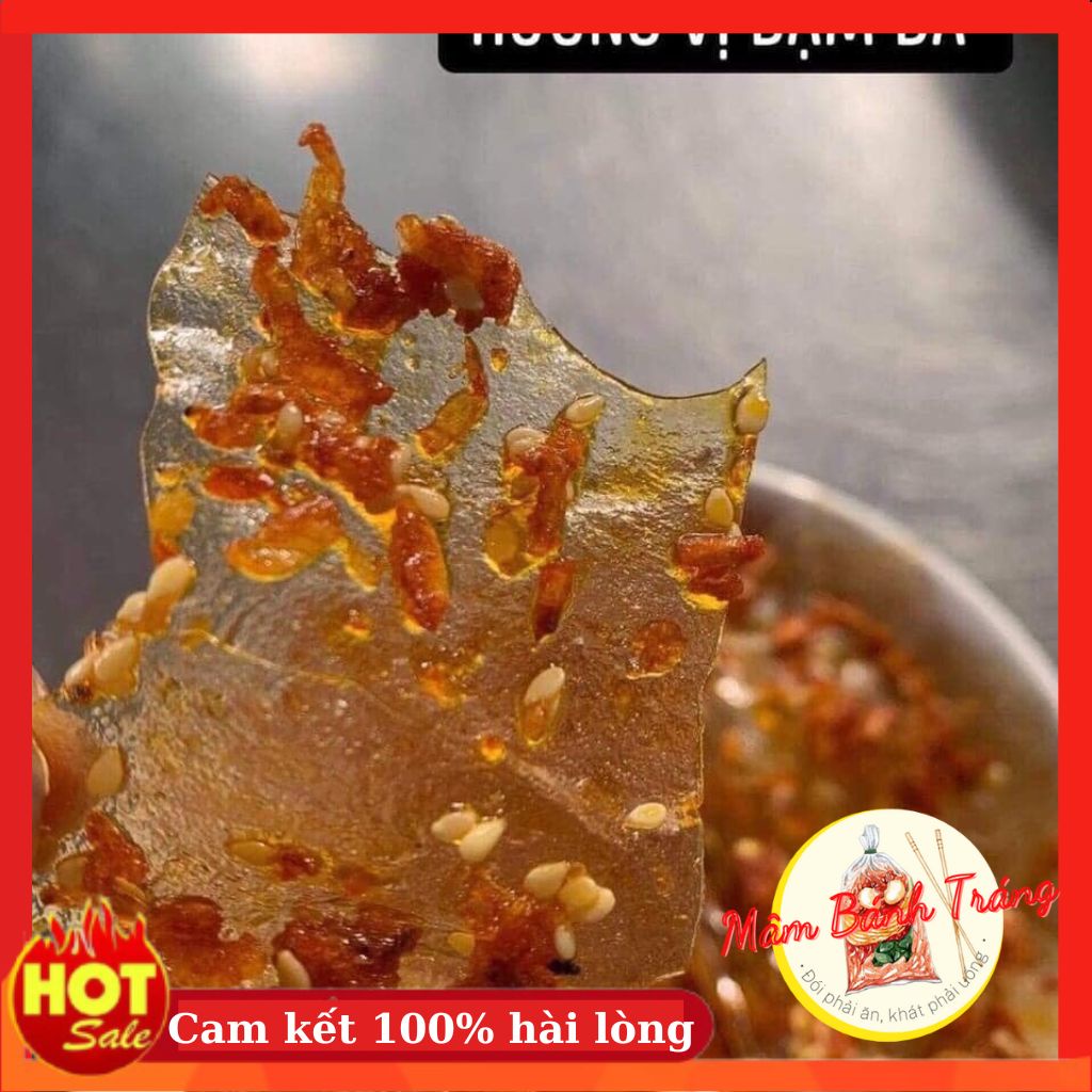 Bánh tráng sấy mắm tép đặc sản Bình ĐỊnh bánh tráng mắm tép ngon giòn cay cay mặn mặn siêu ngon - 04100162