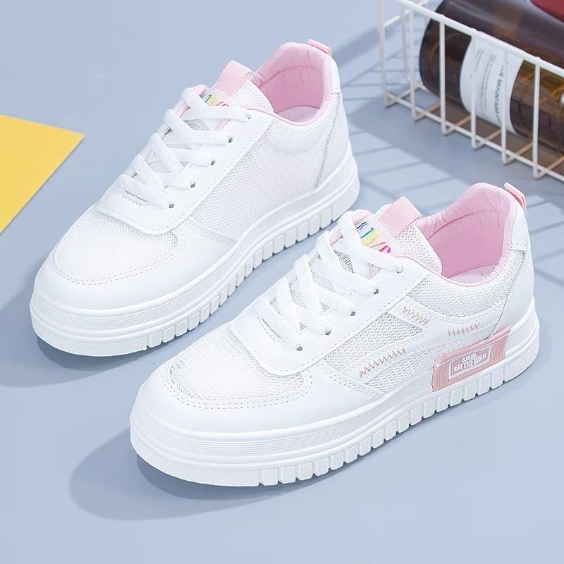 Giày thể thao nữ, giày nữ sneaker Đế Cao Da Mềm Kiểu Dáng Hàn Quốc DVT 1017707