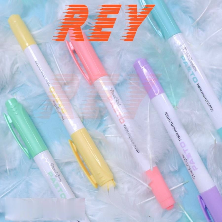 HỘP 5 màu bút dạ quang tông màu pastel nhẹ nhàng HL-016 𝑻𝒉𝒊𝒆̂𝒏 𝑳𝒐𝒏𝒈