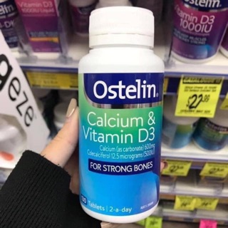 [Date 2025]-Canxi và vitamin D3 Ostelin 130 viên của Úc