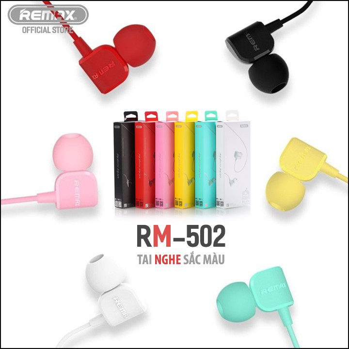 Tai nghe có dây nhét tai Remax RM-502