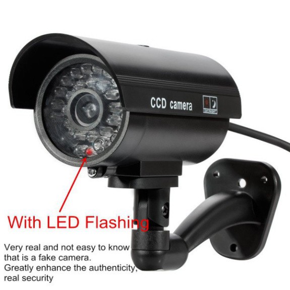 Sale 69% Camera an ninh mô phỏng gắn ngoài trời chống thấm nước, Silver Giá gốc 102000đ- 122B106