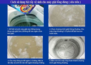 Bột tẩy lồng máy giặt 450g