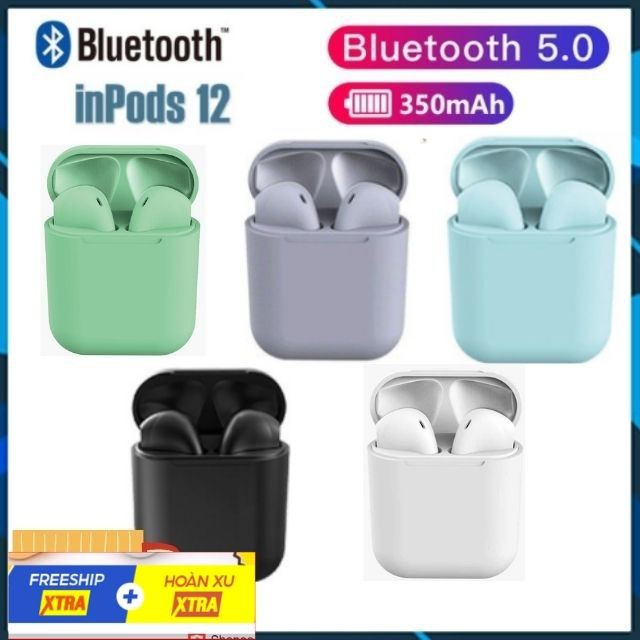 Tai Nghe Không Dây Bluetooth InPods 12 , Hay Ngang F9, F9 pro, inpods12 ,Tai nghe i12, HUTABI Hungzadung