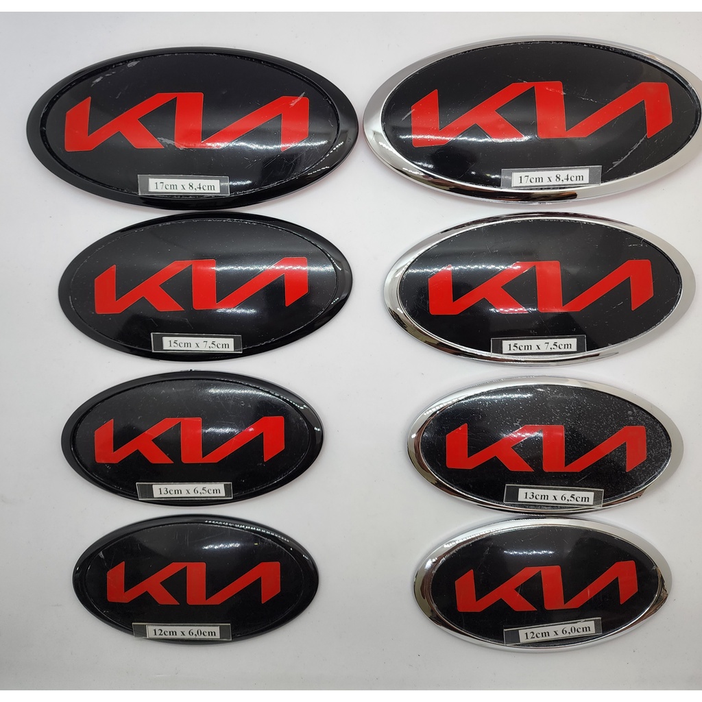 Bộ 2 Logo chính xe Kia Sedona/Carens/Morning