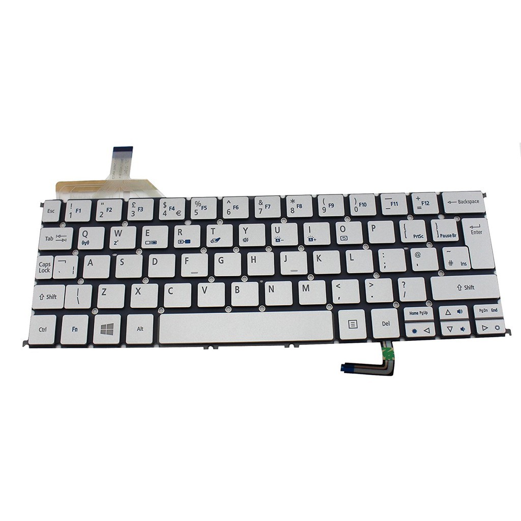 (KEYBOARD) BÀN PHÍM LAPTOP ACER S7-191 dùng cho Aspire S7 S7-191, S7-192 &lt;br&gt;(CÁP PHỤ NẰM DƯỚI NÚT DEL)