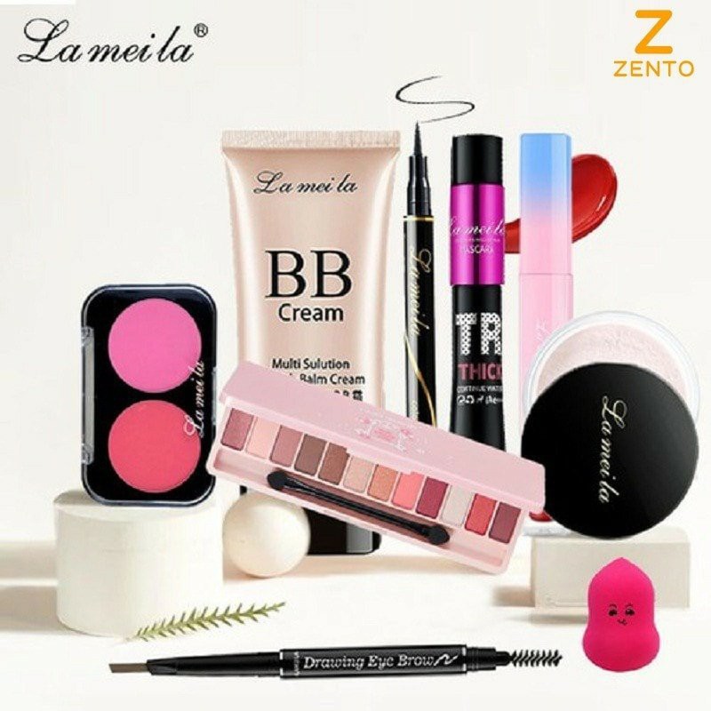 Bộ Trang Điểm Nội Địa Trung Cá Nhân Cơ Bản 8 Món xịn Chính Hàng, giá rẻ Lameila Thulee Shop
