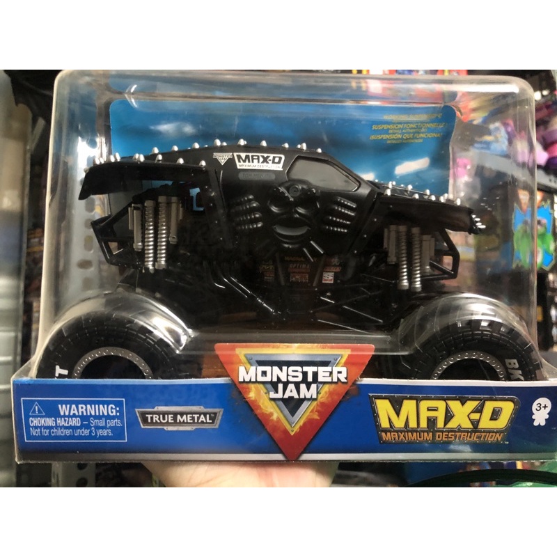 Xe quái vật Monster Jam đinh màu đen 1:24