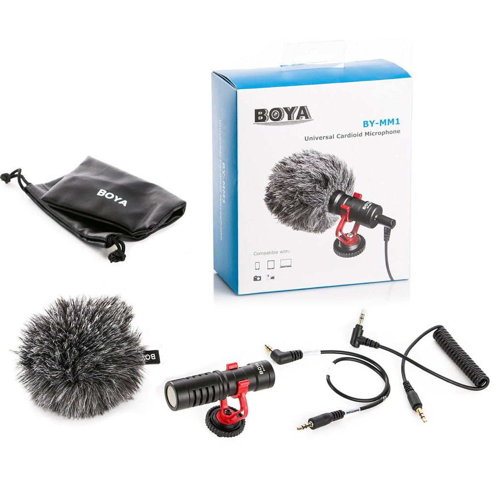 [Mã ELHACE giảm 4% đơn 300K] Microphone BOYA BY-MM1 Phỏng Vấn, Thu Âm, Live Stream Đa Năng Cho Máy Ảnh, Điện Thoại