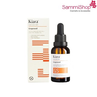 Combo Dầu hạt nho Kiara Grapeseed Oil 30ml + Khăn giấy