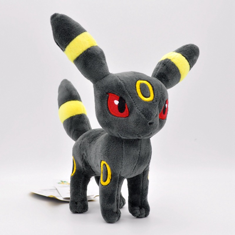 Gấu bông pokemon eevee (eevui) bóng đêm mèo umbreon dạng đứng (30cm) mới 100% hàng cao cấp loại 1