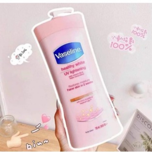 Sữa dưỡng thể Vaseline Hồng Healthy White UV Lightening/Daily Brightening Body Lotion 725ml/ Sữa dưởng thể Vaseline