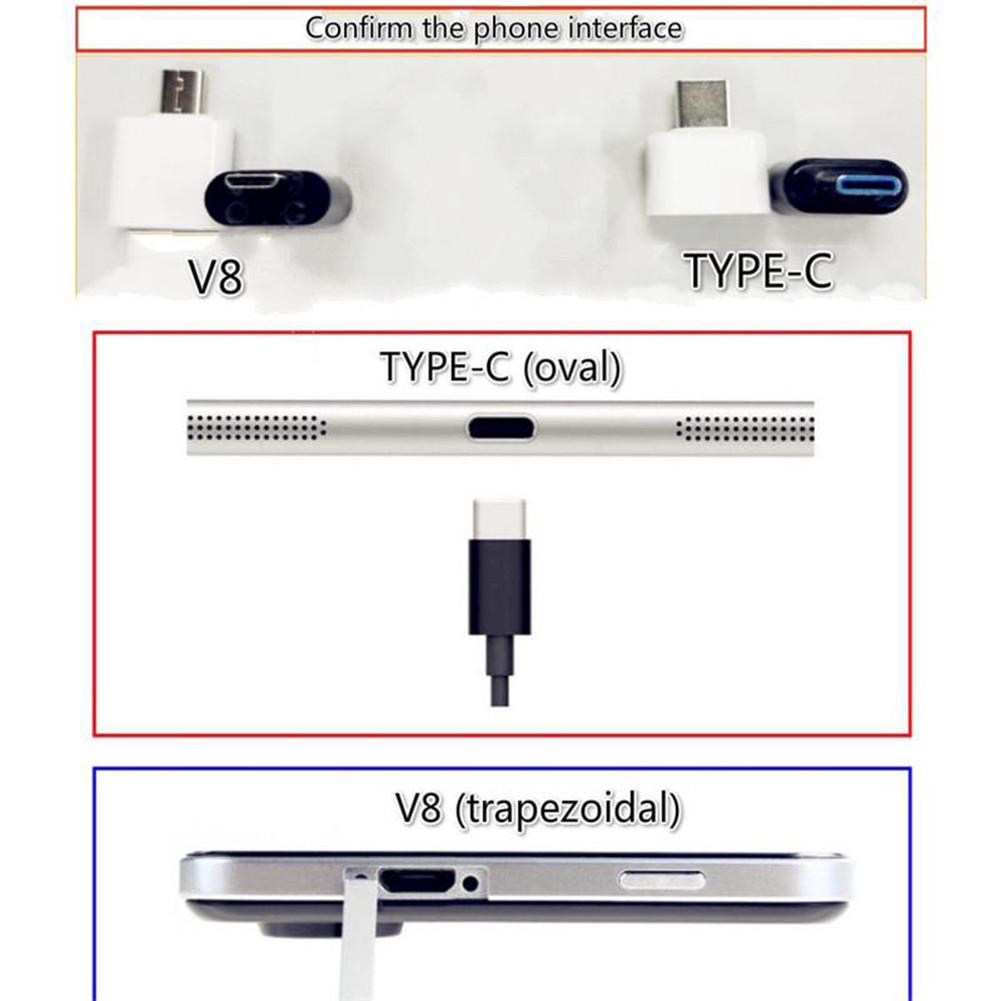 【Mua 2 tặng 8】Micro USB OTG sang USB Type C Bộ chuyển đổi OTG cho Samsung Huawei Android Type-C