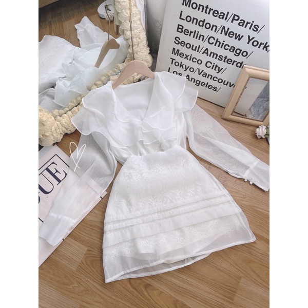 VIVON SET | Set Voan Tơ Bèo Tầng Lớp Điệu Đà