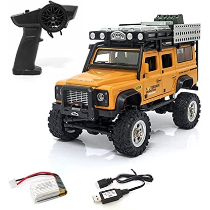Xe điều khiển từ xa SG2801 Jeep RC Crawler tỷ lệ 1/28 kim loại, mở được cửa, chạy 2 cầu, có đèn sóng 2.4G Rc SG 2801