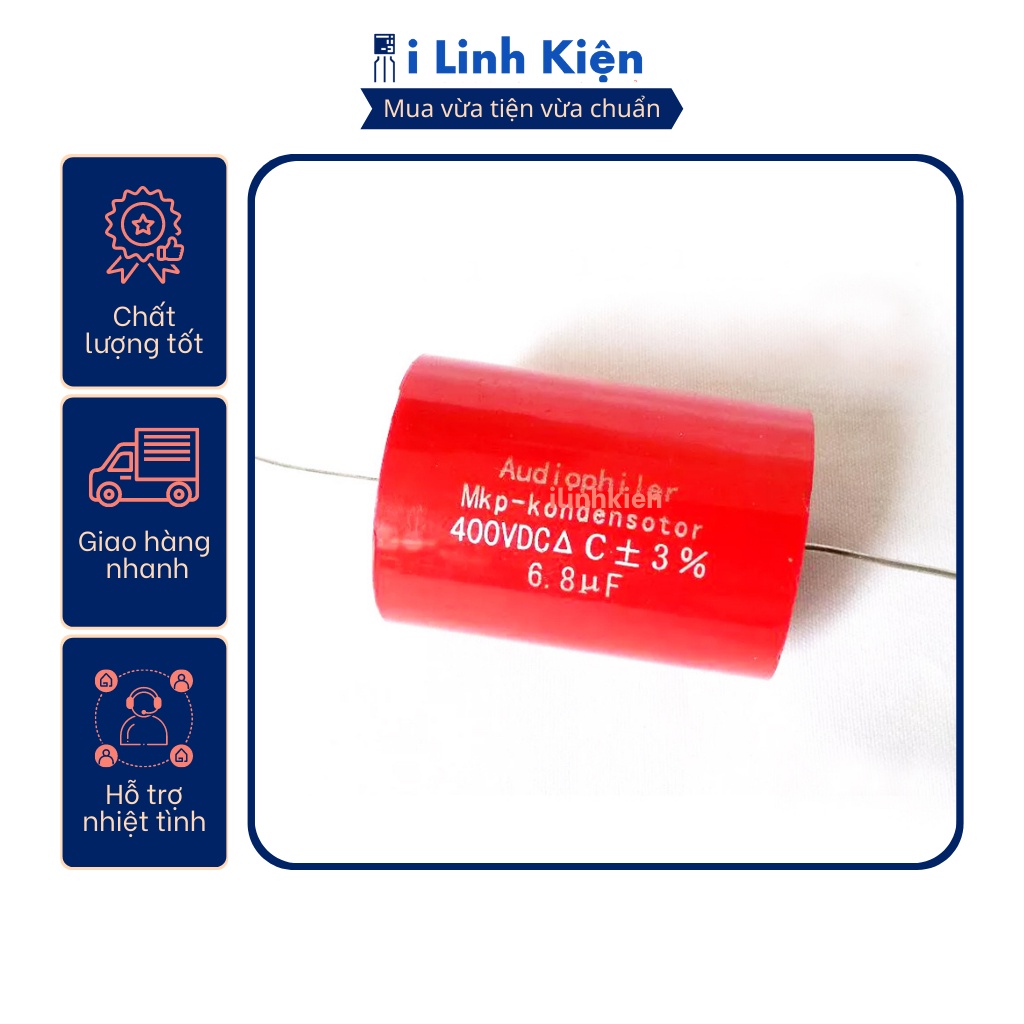 Tụ Audio, Audiophiler màu đỏ 400V 1uF - 10uF chất lượng tốt