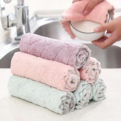 Set 10 khăn lau 2 mặt đa năng mềm mại