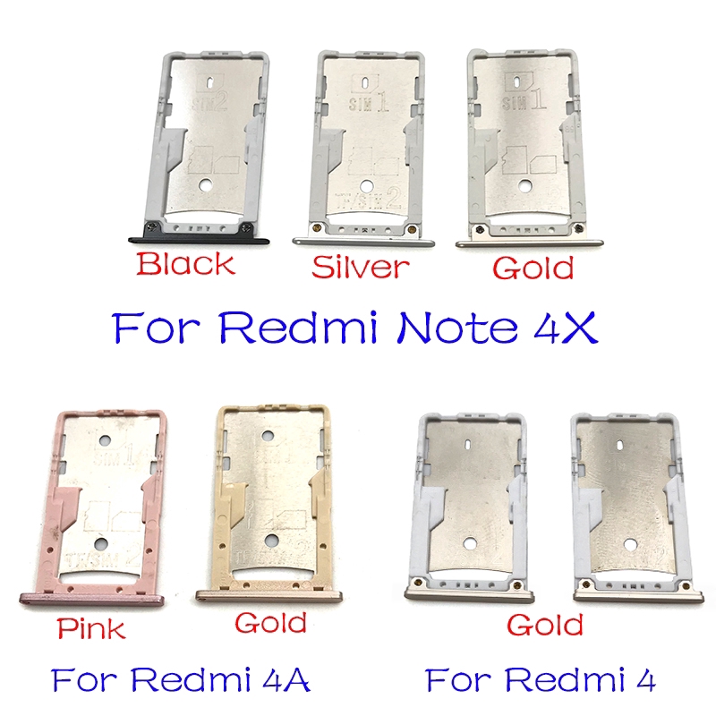 Khay Đựng Thẻ SIM Điện Thoại Thay Thế Cho Xiaomi Redmi 3S 4 4A Note 4X Pro
