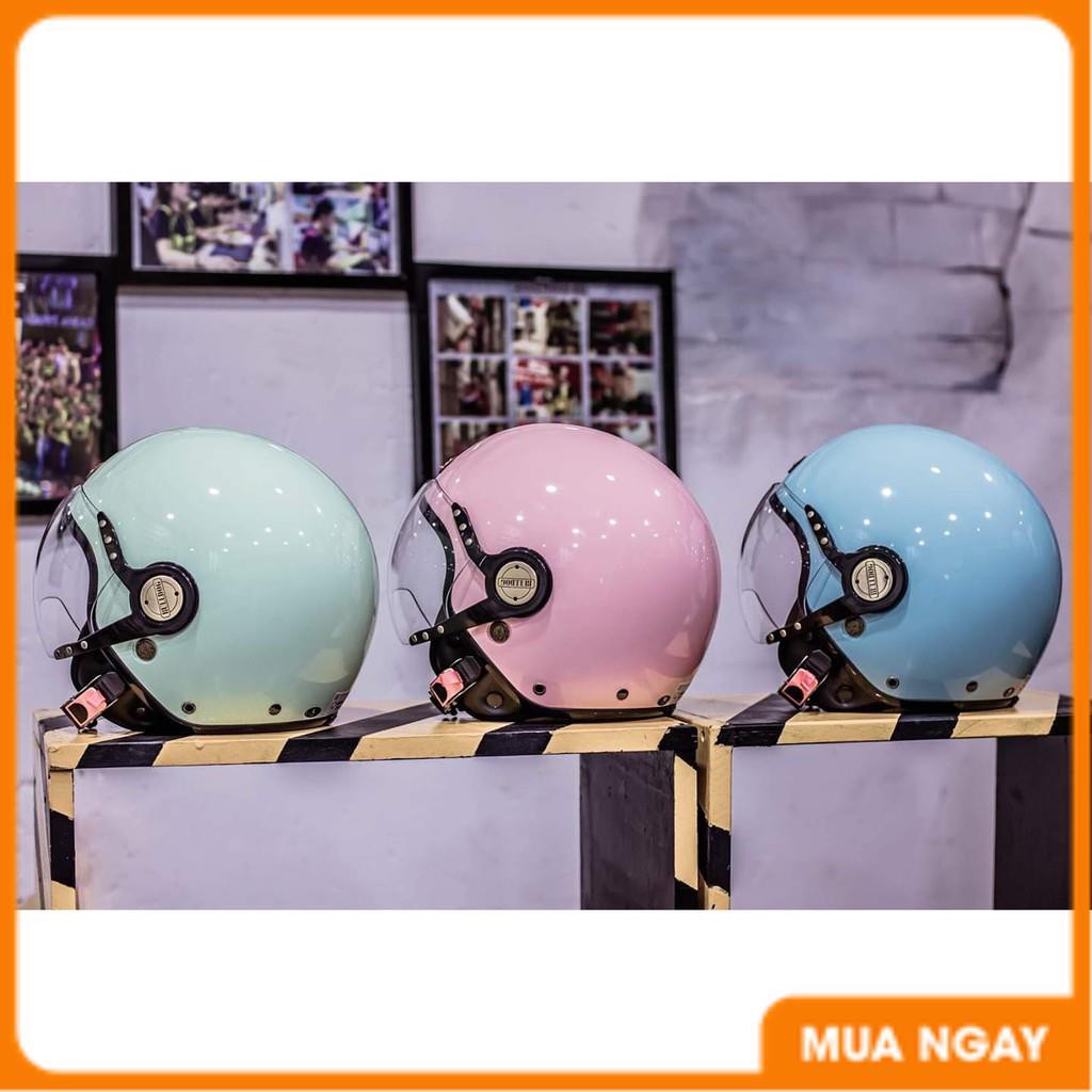 MŨ BẢO HIỂM 3/4 BULLDOG POM [TẶNG KÈM KHÓA SỐ ĐA NĂNG]_Phuotarmor