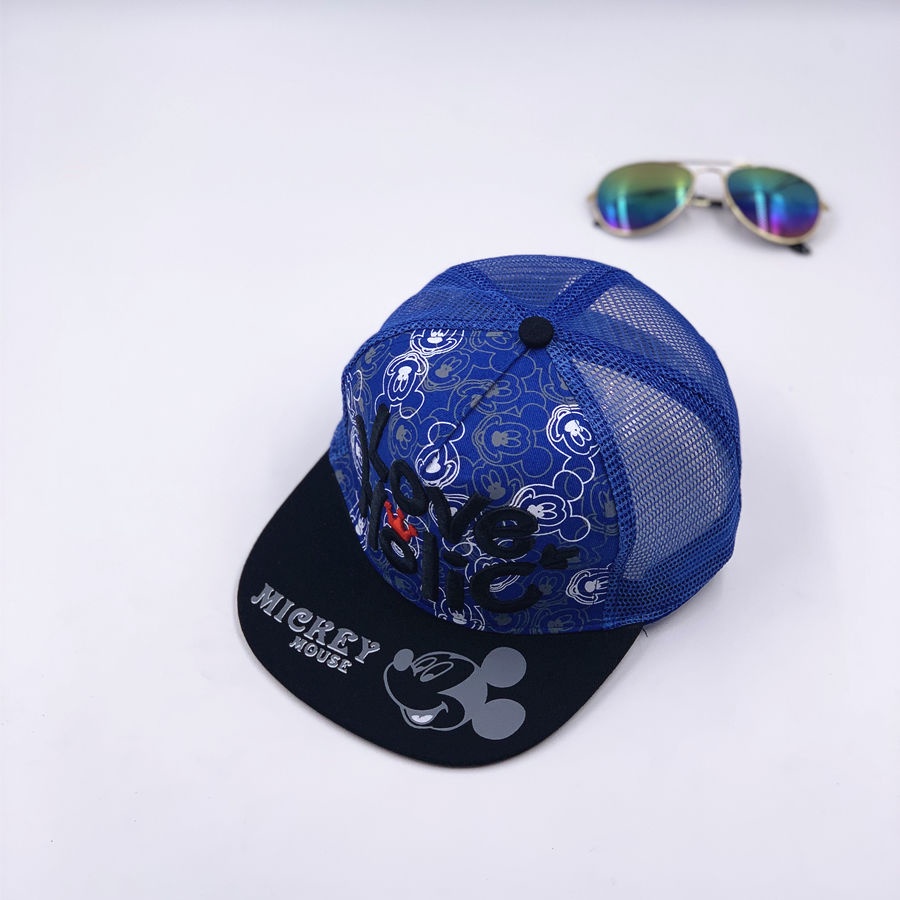 Mũ Lưỡi Trai Phối Lưới Thêu Chữ Phong Cách Hip hop Thời Trang Mùa Hè Cho Bé