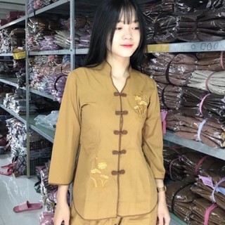 đồ lam đi chùa(cổ tàu viền)