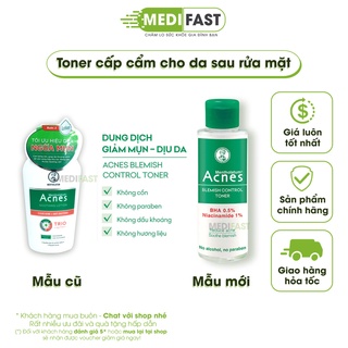 Dung dịch giảm mụn dịu da Acnes Blemish Control Toner duy trì độ ẩm cho da, giảm nhờn ngăn ngừa mụn mới - Chai 100ml