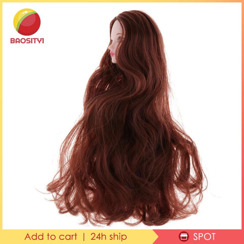 [Baosity1] Đầu Búp Bê Khớp Nối Với Tóc Giả Xoăn Tùy Chỉnh Cho Búp Bê BJD