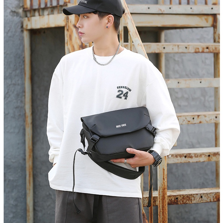Túi đeo chéo nam nữ đựng ipad Hàn Quốc BEE GEE 0140 chất lượng cao vải chống thấm nước
