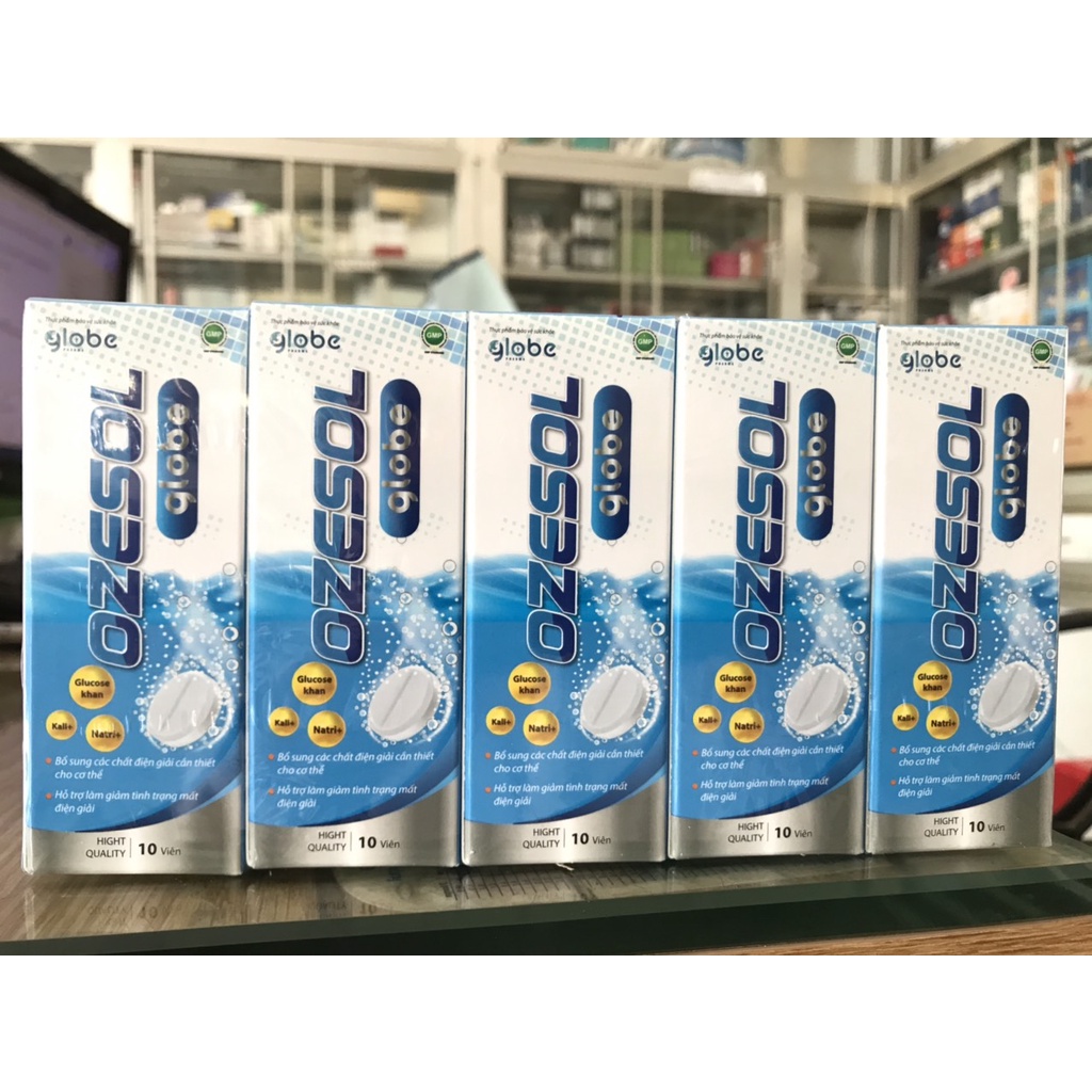 Viên sủi điện giải OSEZOL globe - Tuýp 10 viên