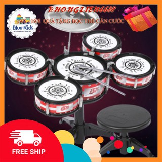 Bộ Đồ Chơi Âm Nhạc 10 Nhạc Cụ Đánh Trống Cho Bé ( TẶNG KÈM GHẾ NGỒI )