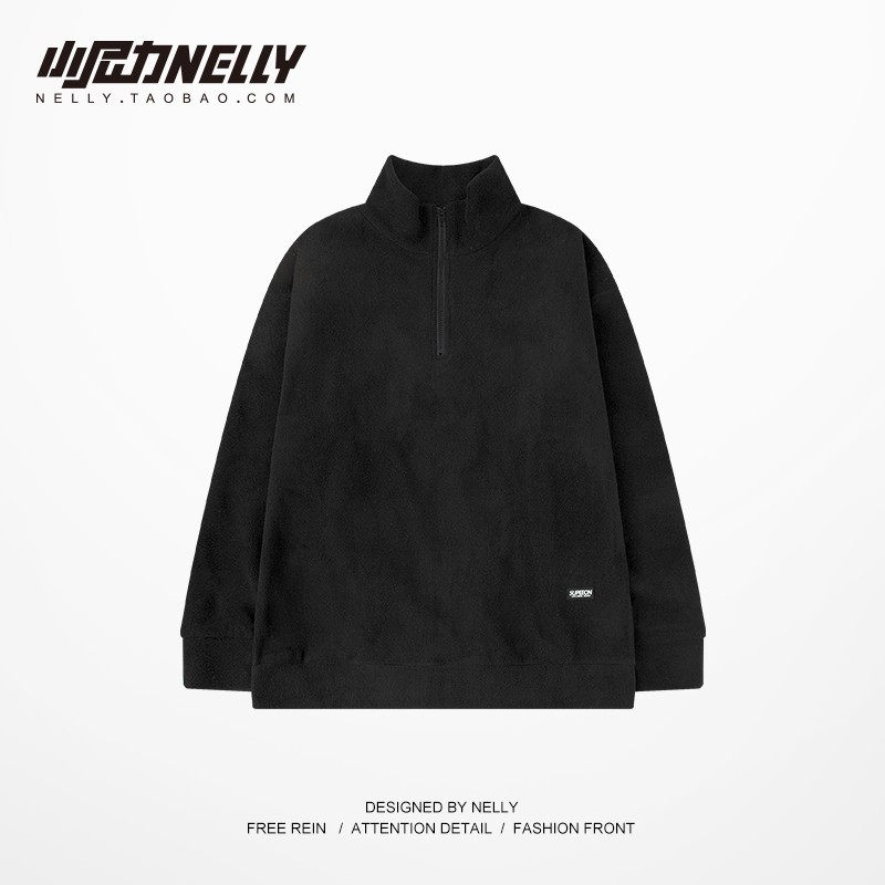 Áo nỉ thu đông Nelly Heybig cổ đứng - Supeeon