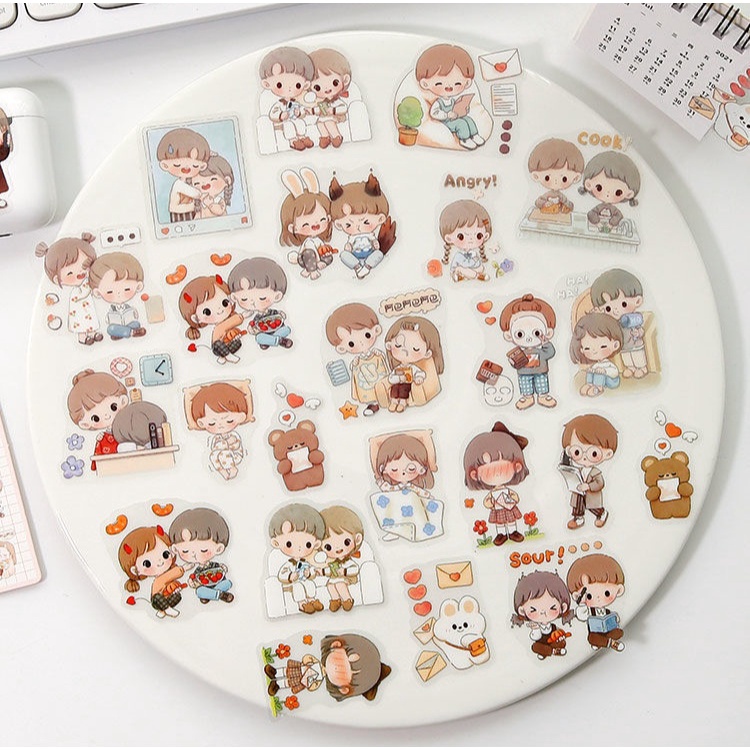 Gói sticker Telado hình cô gái Abu dễ thương