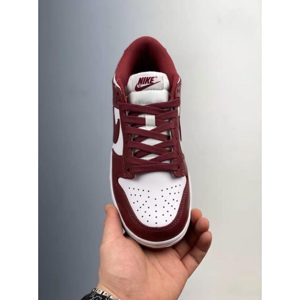 GIÀY SB DUNK ĐỎ ĐÔ DA NHĂN LAI AU