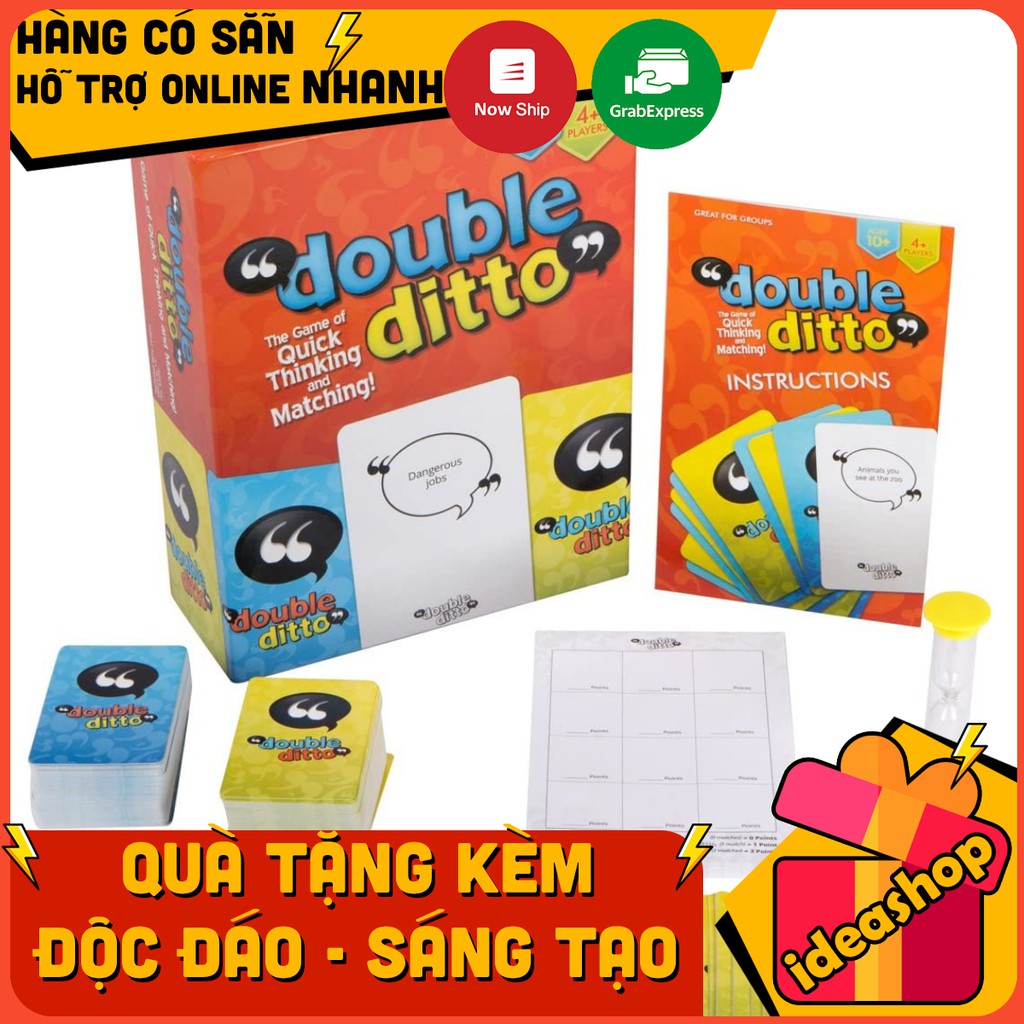 BỘ THẺ BÀI CHƠI NHÓM ( DOUBLE DITTO THE GAME )