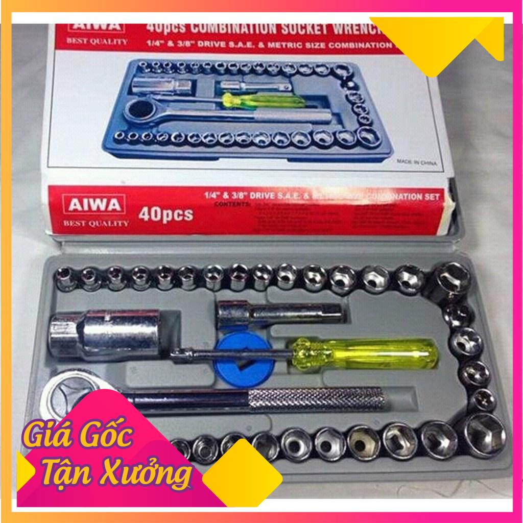 [XẢ KHO+FREE SHIP] Bộ khẩu xiết ốc , mở vít Bugi 40 chi tiết