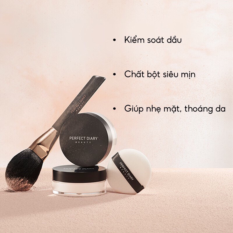Phấn phủ Perfect Diary mềm mại hoàn hảo kiềm dầu che khuyết điểm Dưỡng Ẩm Lâu Trôi Làm Sáng Da Có Gương Tiện Dụ | BigBuy360 - bigbuy360.vn