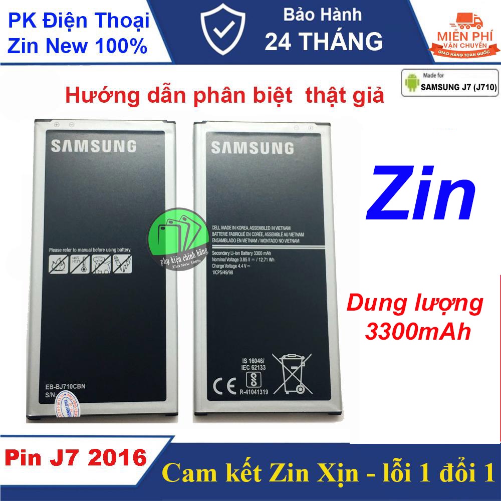 Pin SAMSUNG J7 2016 (J710CBE) Chính hãng 3300mAh, Nguyên SEAL
