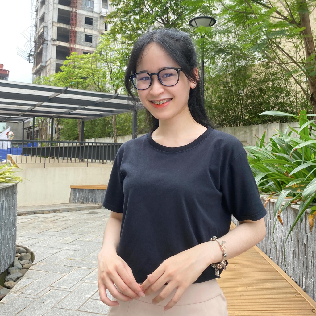 Gọng kính cận nam nữ vuông đẹp cao cấp Eddy A chống tia UV thời trang Hàn Quốc Lumos 9115