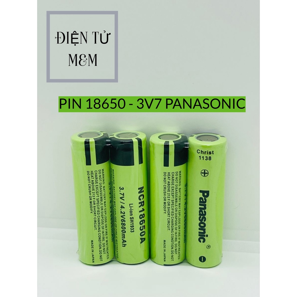 Pin 18650 PANASONIC 3.7V 6800mAh