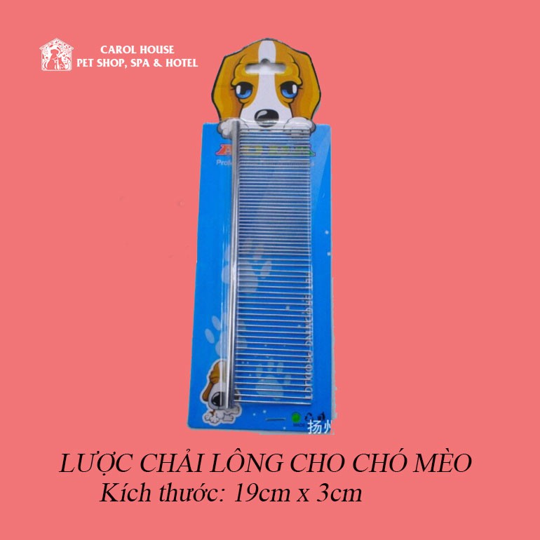 LƯỢC INOX CHẢI LÔNG CHO THÚ CƯNG