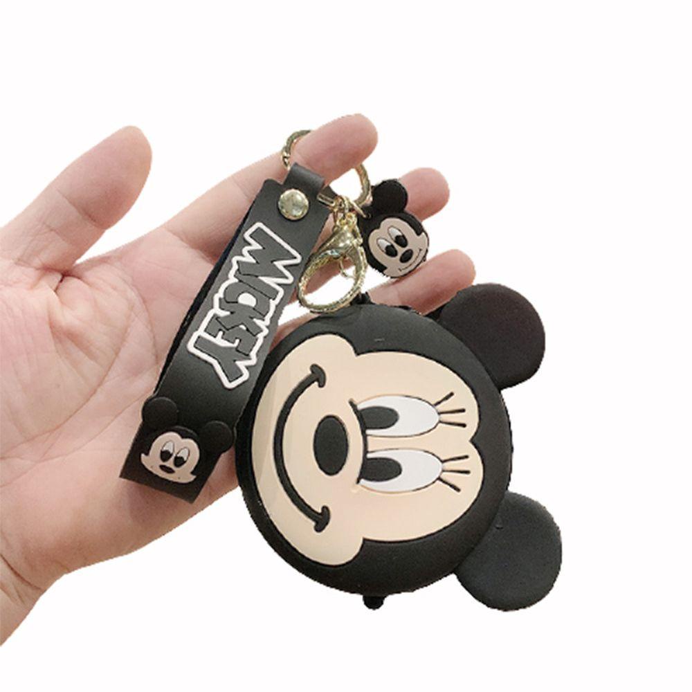 LANFY Ví Đựng Tiền Xu / Chìa Khóa / Dây Cáp Dữ Liệu Hình Mickey Minnie Shin-Chan / Doraemon / Sao Biển Mini Bằng Silicon