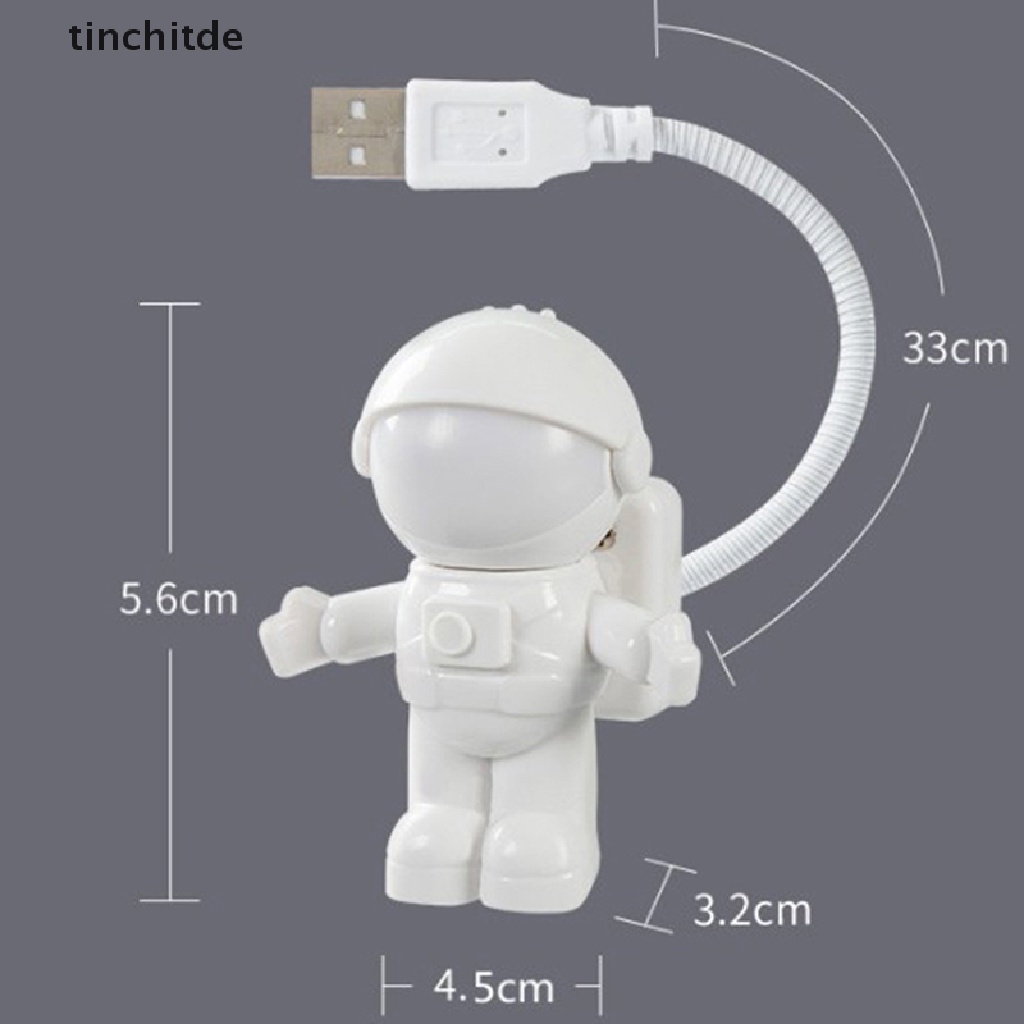 Đèn LED USB 5V Hình Phi Hành Gia Để Bàn Tiện Dụng
